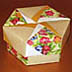 <strong>Floral Starry Pinwheel Hexagon Box</strong>
