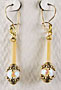 <strong>Pearlesscent & Bugle Bead Earrings</strong>