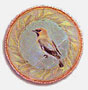 <strong>Round Waxwing Pin</strong>