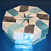 <strong>Teal & Silver Ribbon Octagon Box</strong>